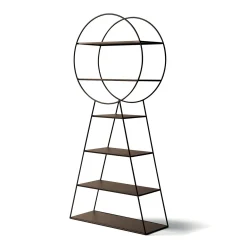 Key Brown Metal Bookcase