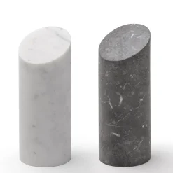 Kilos Black Cylinder Bookend by Elisa Ossino