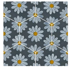 Kimeya Margherita Gray Set of 4 Tiles by Vincenzo Messina