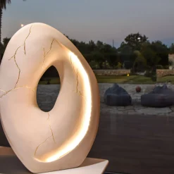 Kintsugi Lecce Stone Sculpture Lamp #1