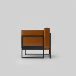 Kirk Cognac Leather Armchair