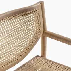 Klara natural ash wood and natural vienna straw chair by CSM