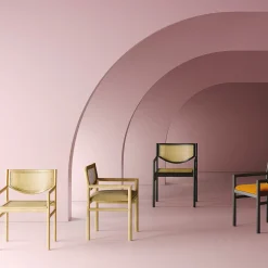 Klara natural ash wood and natural vienna straw chair by CSM