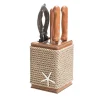 4-Knife Beige Wooden Block