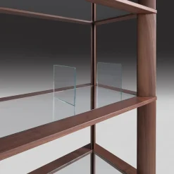 Kong Ecuba 4-Shelf Walnut Etagère