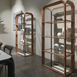 Kong Ecuba 4-Shelf Walnut Etagère