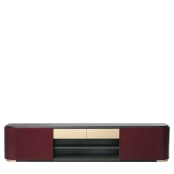 Kota Amaranth & Moka-Finished Ash TV Stand