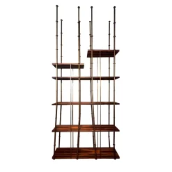 Kowloon Metal and Ebony Bookshelf