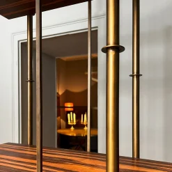 Kowloon Metal and Ebony Bookshelf