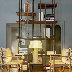 Kowloon Metal and Ebony Bookshelf