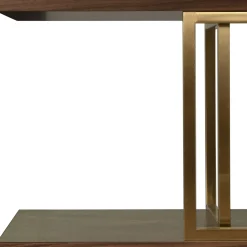 Kris Walnut and Brass Bookcase