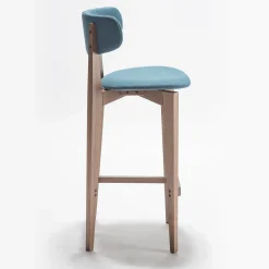 Ksenia Light Blue Bar Stool by Massimo Iosa Ghini