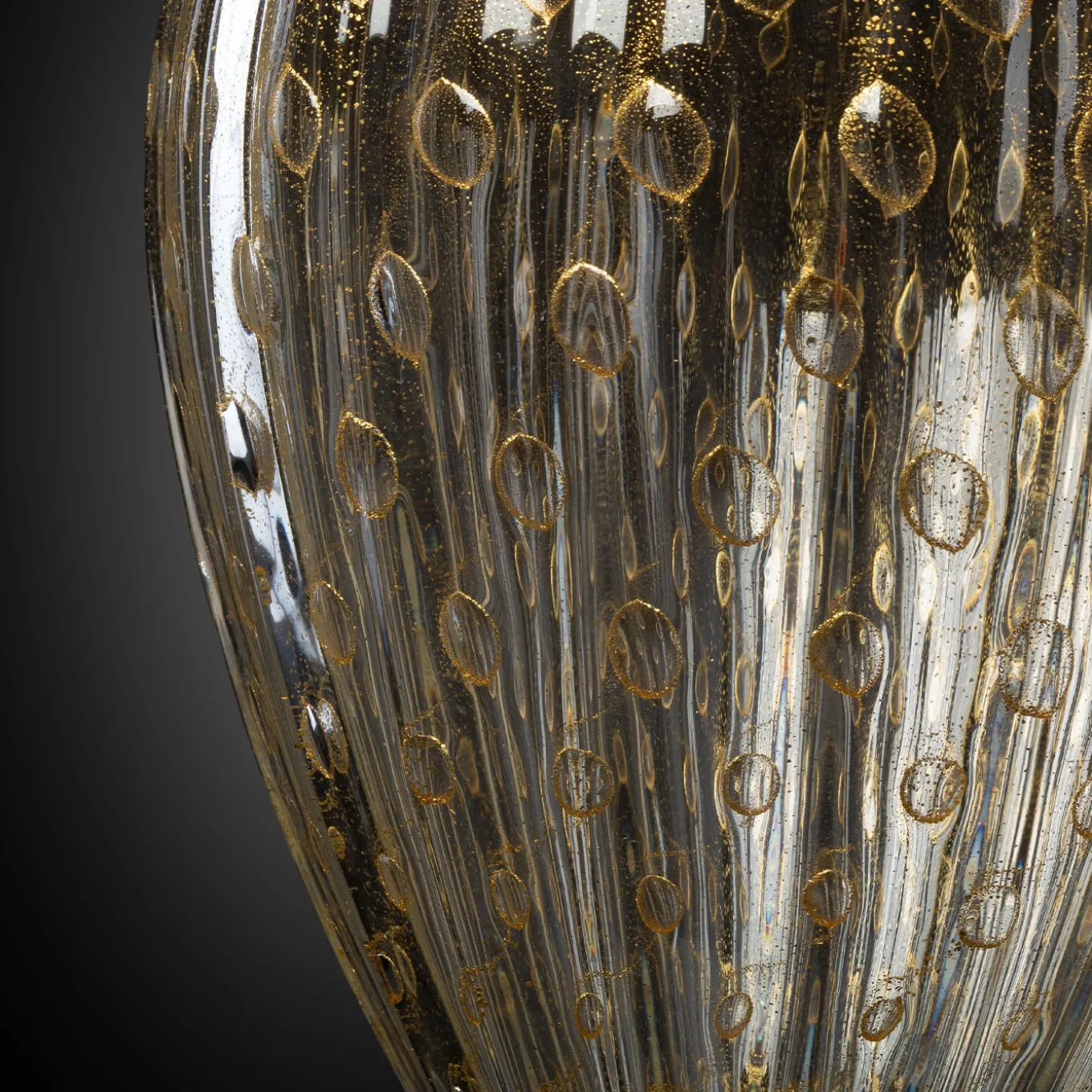 24KT Golden & Black Footed Bottle