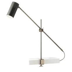 Kursa Clip-on Desk Lamp in Brass