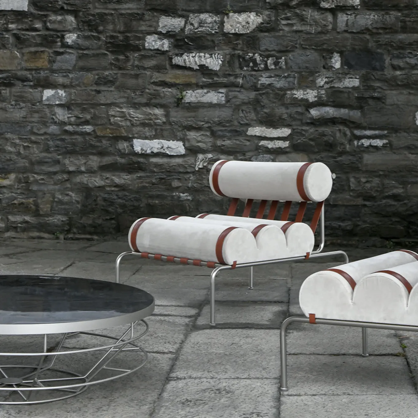 Kylindo Beige Armchair