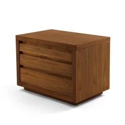 Kyoto 5 Walnut Nightstand by C.R. & S. Riva 1920