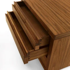 Kyoto 5 Walnut Nightstand by C.R. & S. Riva 1920