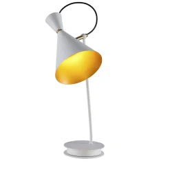 4012/L1 White and Gold Table Lamp