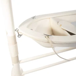 La Barchetta Boat-Shaped White Cradle/Writing Desk