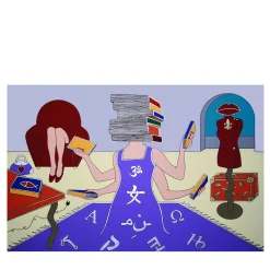 La Dea della Conoscenza Painting