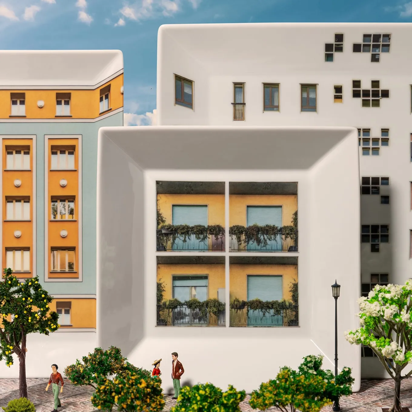 La Finestra Sul Cortile Large Square Porcelain Vide-Poche #2