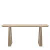La Linea Beige Leather Console