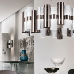 La Lollo Large Pewter/White Suspension by Lorenza Bozzoli
