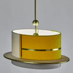 La Paglietta Yellow and Ivory Pendant Light