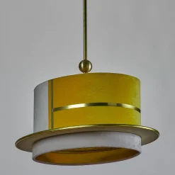 La Paglietta Yellow and Ivory Pendant Light