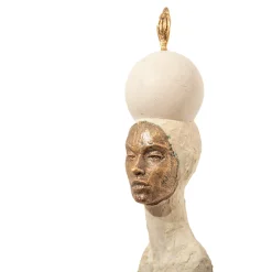 La Papessa A Tutto Tondo Beige And Bronze Sculpture