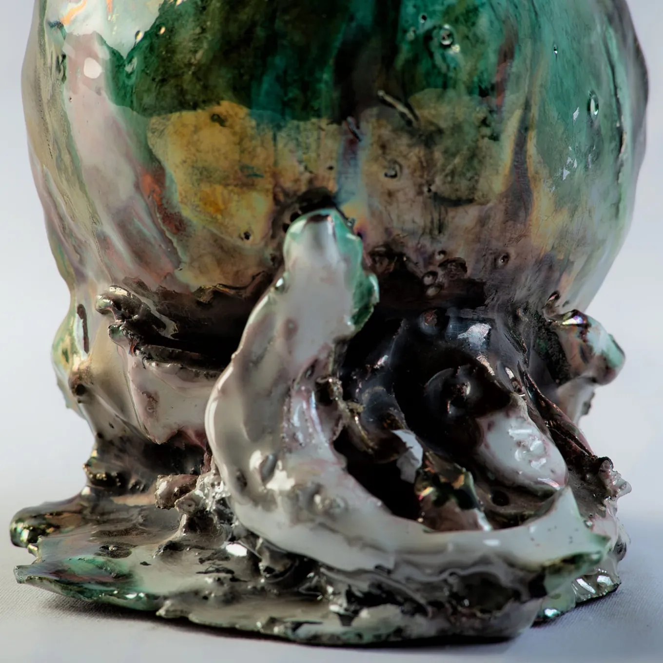 La Sirenetta E Il Tempo Polychrome Sculpture