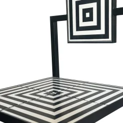 Labirinto Black & White Tiles Outdoor Chair