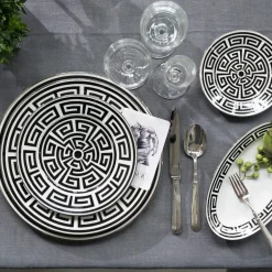 Labirinto Nero Set of 6 Dinner Plates
