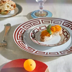 Labirinto Scarlatto Set of 6 Dinner Plates