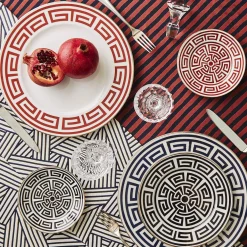 Labirinto Scarlatto Set of 6 Dinner Plates