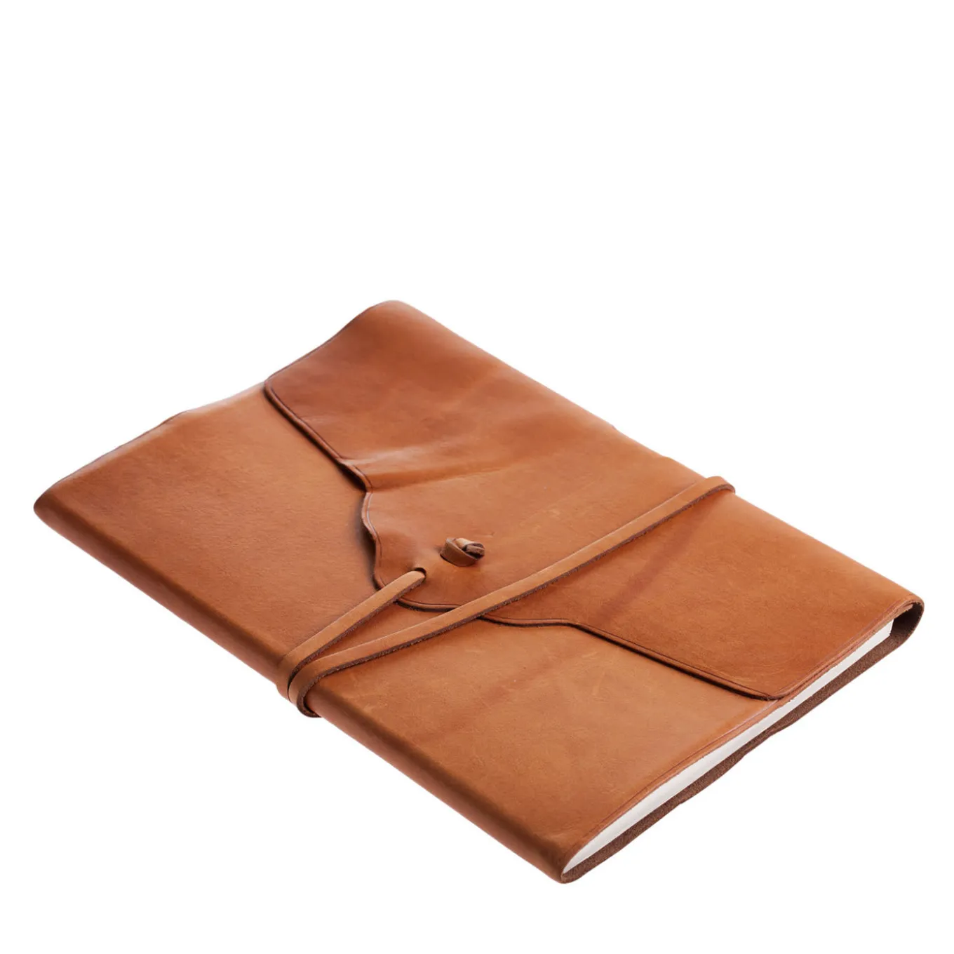 Lace Brown Leather Notebook