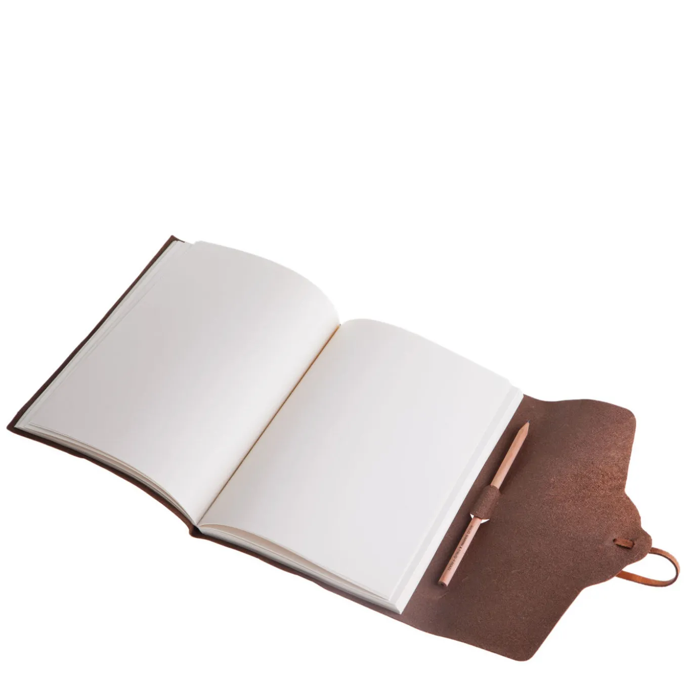 Lace Brown Leather Notebook