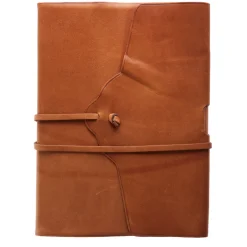 Lace Brown Leather Notebook