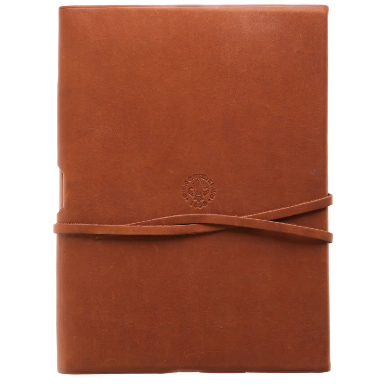 Lace Brown Leather Notebook