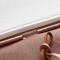 Lace Brown Leather Notebook