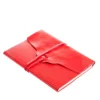 Lace Red Leather Notebook