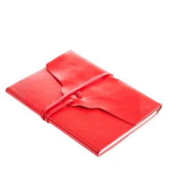 Lace Red Leather Notebook