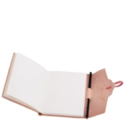 Lace Red Leather Notebook