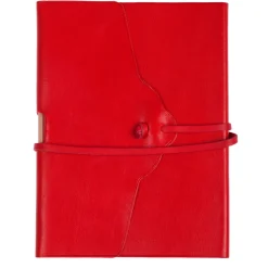 Lace Red Leather Notebook