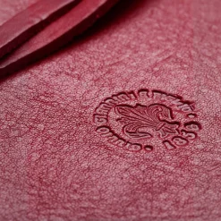 Lace Red Leather Notebook