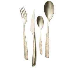 Lady 24-Piece Cutlery Set in Champagne with Box