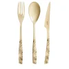 Lady 18-Piece Fruit Cutlery Set in Champagne Sandblasted