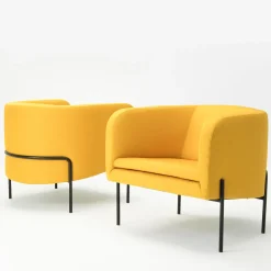 Laetitia Yellow Armchair by Fabio Fantolino