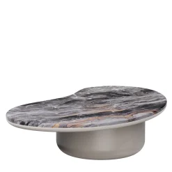 Laghi X Arabescato Orobico marble & tortora matte wood Coffee Table by Artefatto Design Studio
