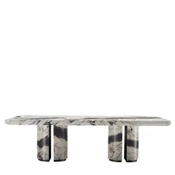 L'Alberto Matte Breccia Capraia Marble Dining Table